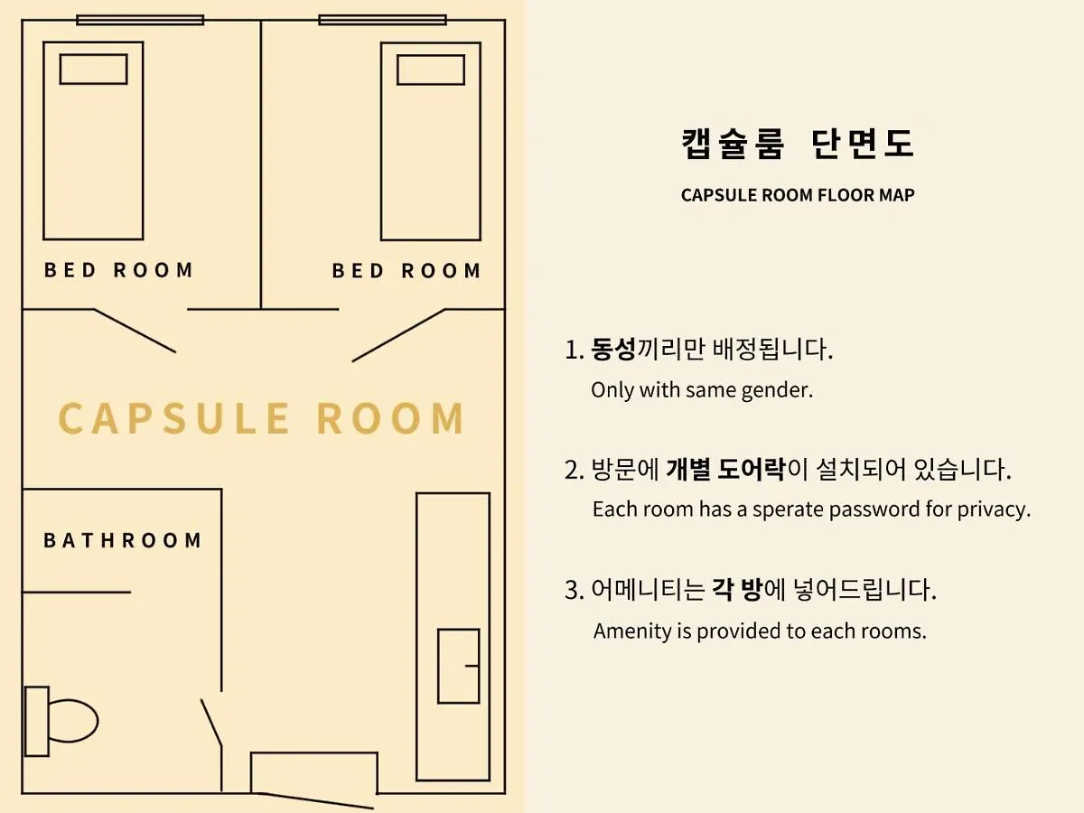 Incheon Airport Capsule Hotel No.1 0*,  韓国